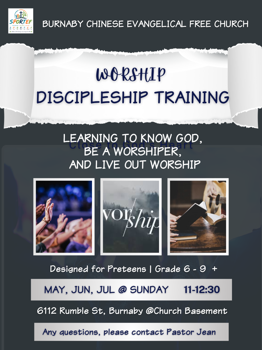 Worship Discipleship Training Poster